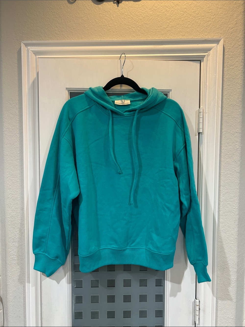 Zenana Outfitters Teal Crewneck Hoodie Sweatshirt